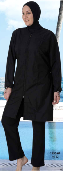 Siyah Renkli Büyük Beden Haşema 6XL